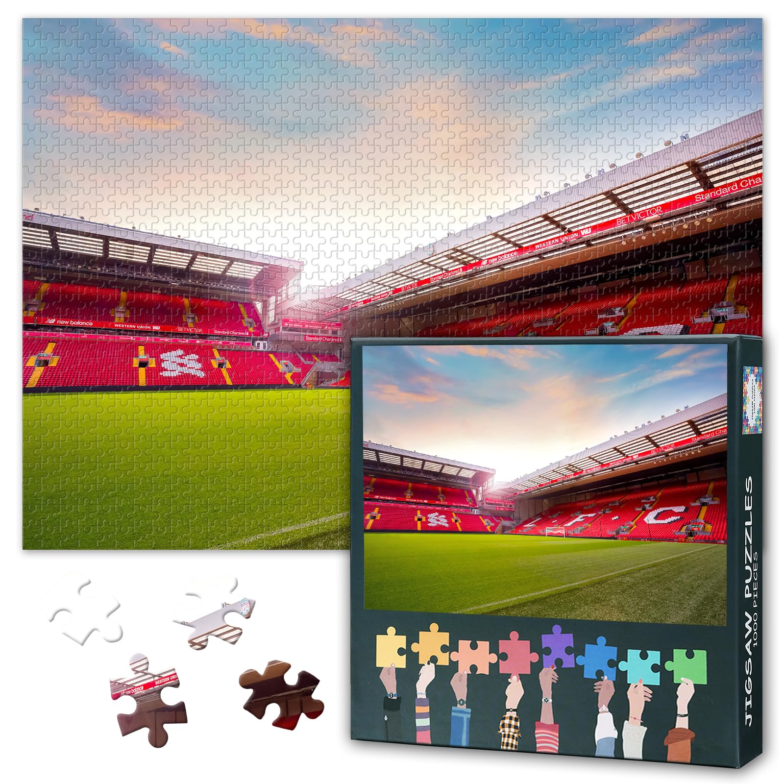 Anfield stadium Puzzle -1000 Piece Jigsaw Puzzle for Adults- Liverpool FC - Family Game Night & Bedroom Decor - Finished Size 50x70cm — image 1