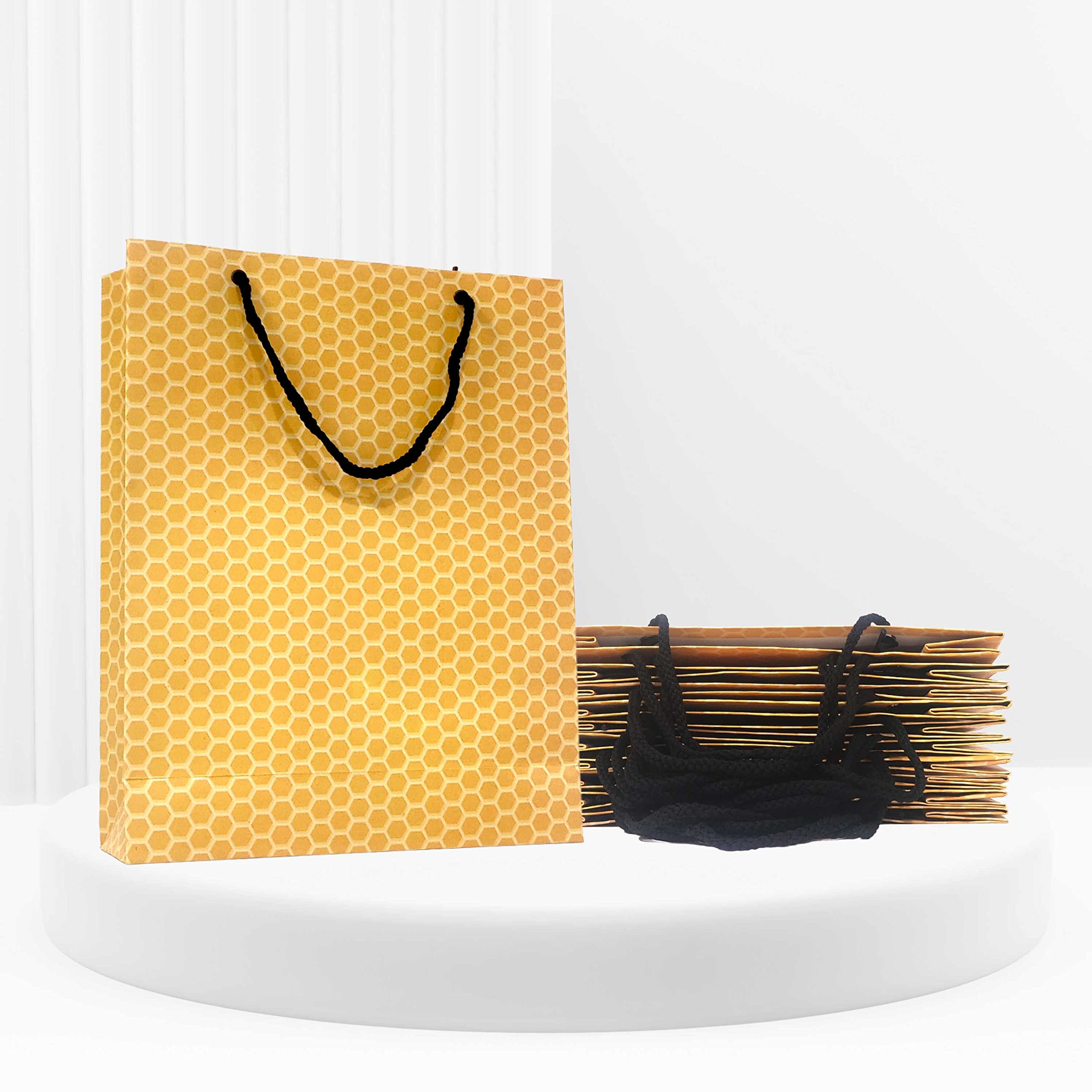 Pb PapyrusBolsys Paper Bags Hex Design Small Size Yellow Pack of 12 (B0BT23XX27) Amazon Price History, Amazon Price Tracker