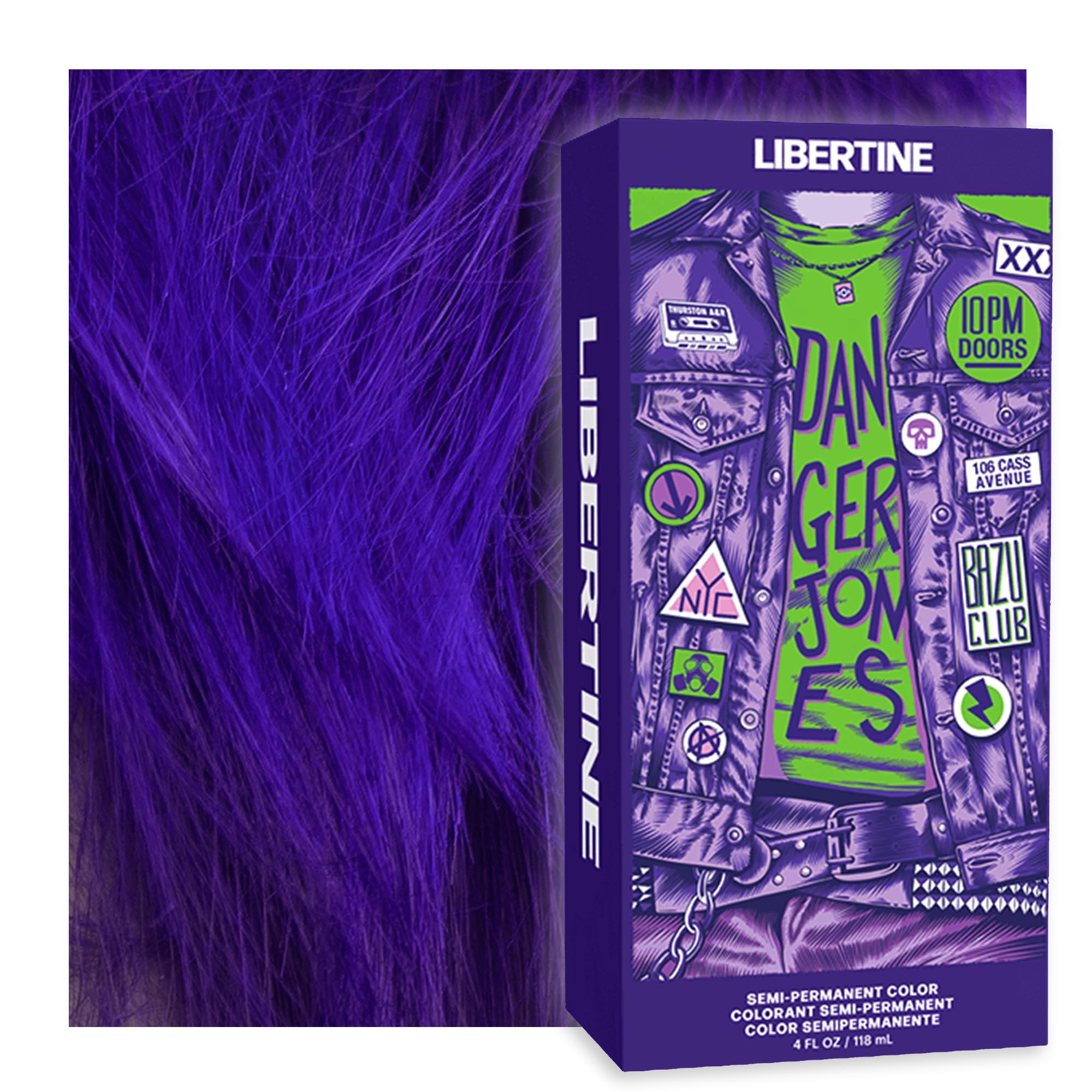 Amazon.com : Danger Jones Semi-Permanent Hair Color (Libertine