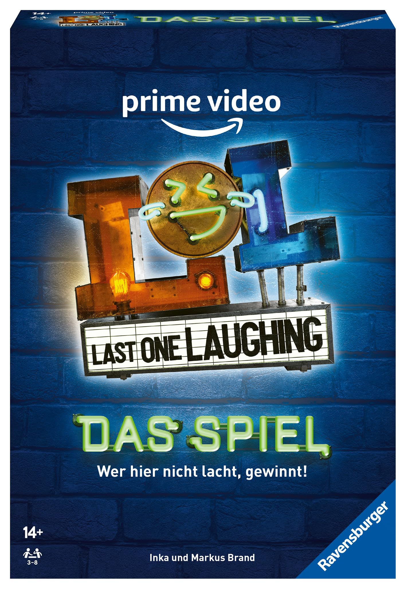 Ravensburger 27524 - Last One Laughing - Das Partyspiel zur Show, LOL Spiel für 3-8 Spieler ab 14 Jahren, über 350 Aufgaben zur Nicht-Lachen-Challenge, das lustige Kartenspiel zur LOL Staffel 1 2 3 4