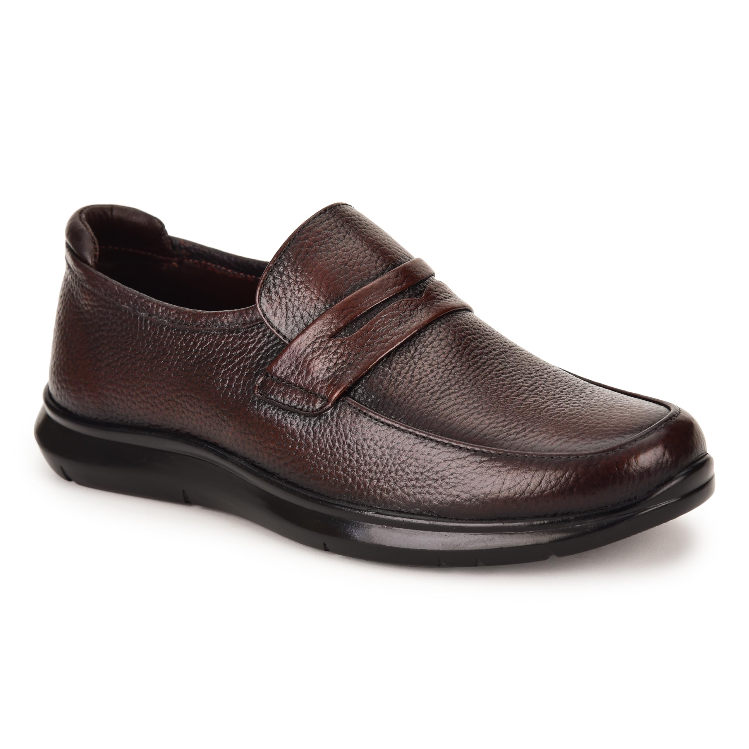 zoom shoes A4432 Men's Genuine Leather Slip-On Loafers | Stylish, Comfortable, Lightweight & Flexible Casual Shoes for All-Day Wear-picture-30