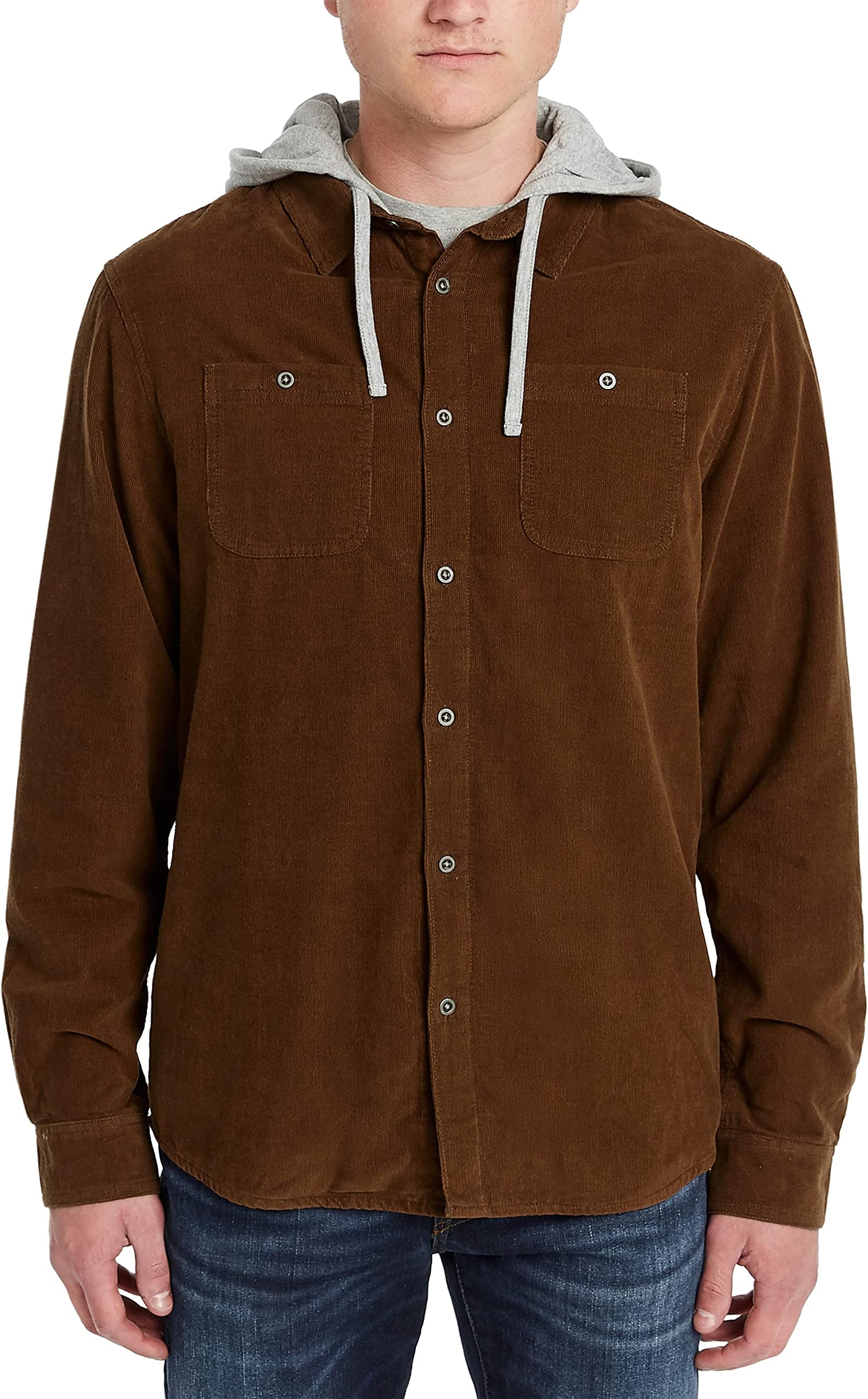 Buffalo David Bittonmens Japart Quilted Shacket Fleece Jacket