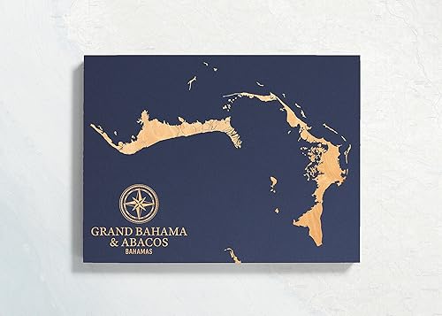 Miniatura 2 de Grand Bahama & Abacos Islands, Bahamas Map
