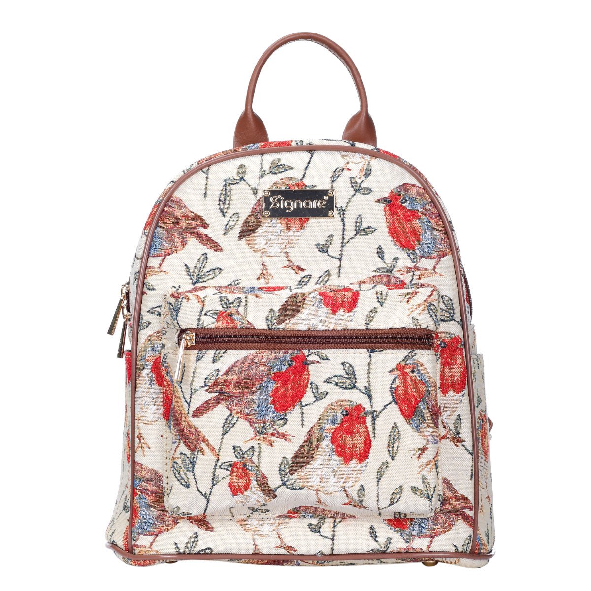 Signare Women's Robin Tapestry Casual Backpack Rucksack School Bags With Animal Design (Robin)