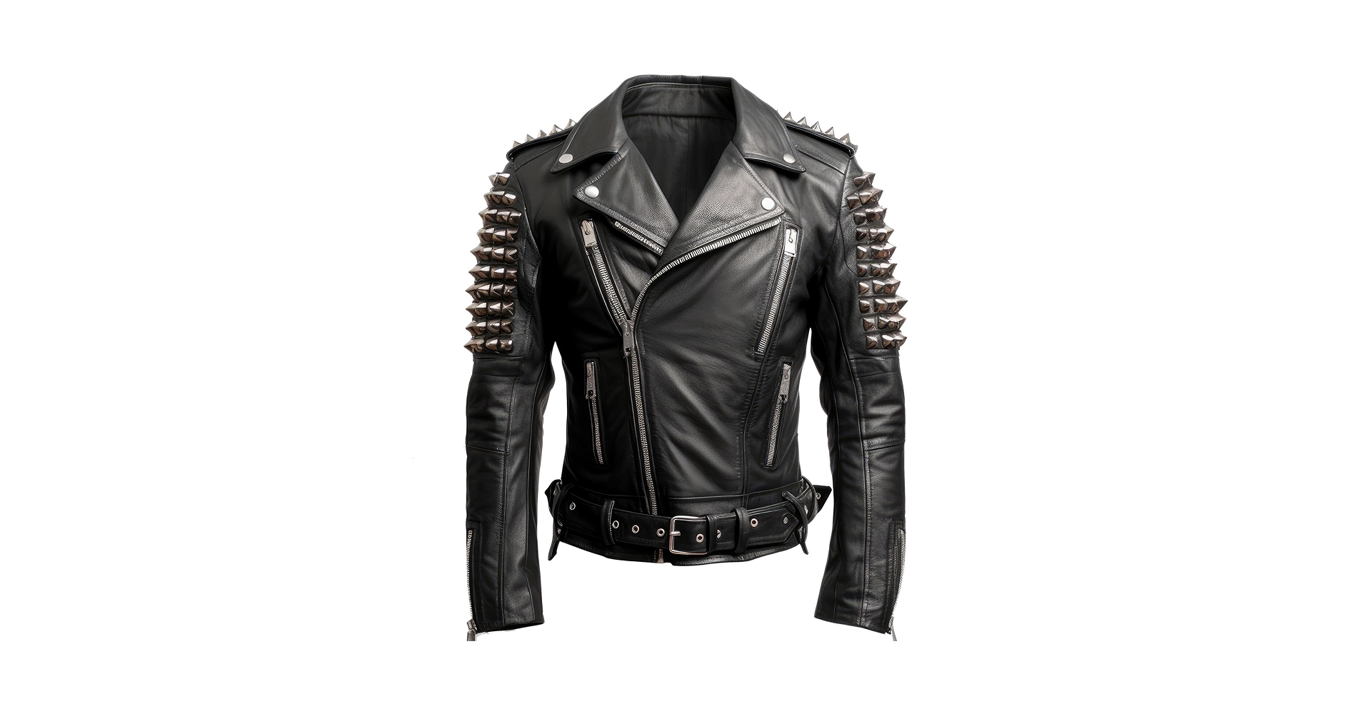 ジャケット・アウター OZONE ROCKS leather riders studs JACKETSZONE Rockstar Stud Leather Jacket Spikes Punk Rock