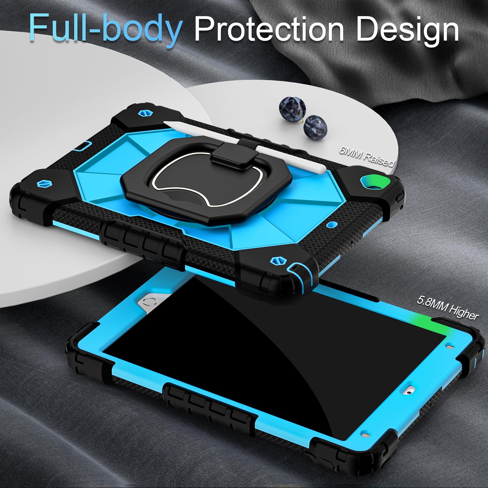 Custodia per iPad 10.2 9a / 8a / 7a Generazione (2021 2020 2019) – 360 Gradi di Rotante Cover Protettiva Case con Funzione di Auto Svegliati/Sonno (Fiore di Albicocca Custodia per iPad 10.2 9a / 8a / 7a Generazione (2021 2020 2019) – 360 Gradi di Rotante Cover Protettiva Case con Funzione di Auto Svegliati/Sonno (Fiore di Albicocca
