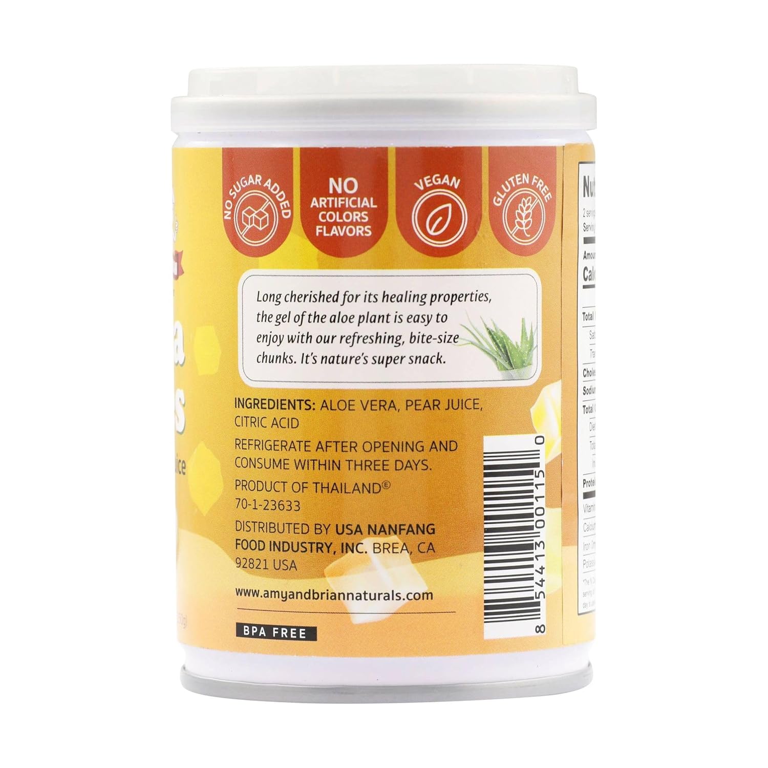 Amy & Brian Natural Aloe Vera Bites (250g, Pear)