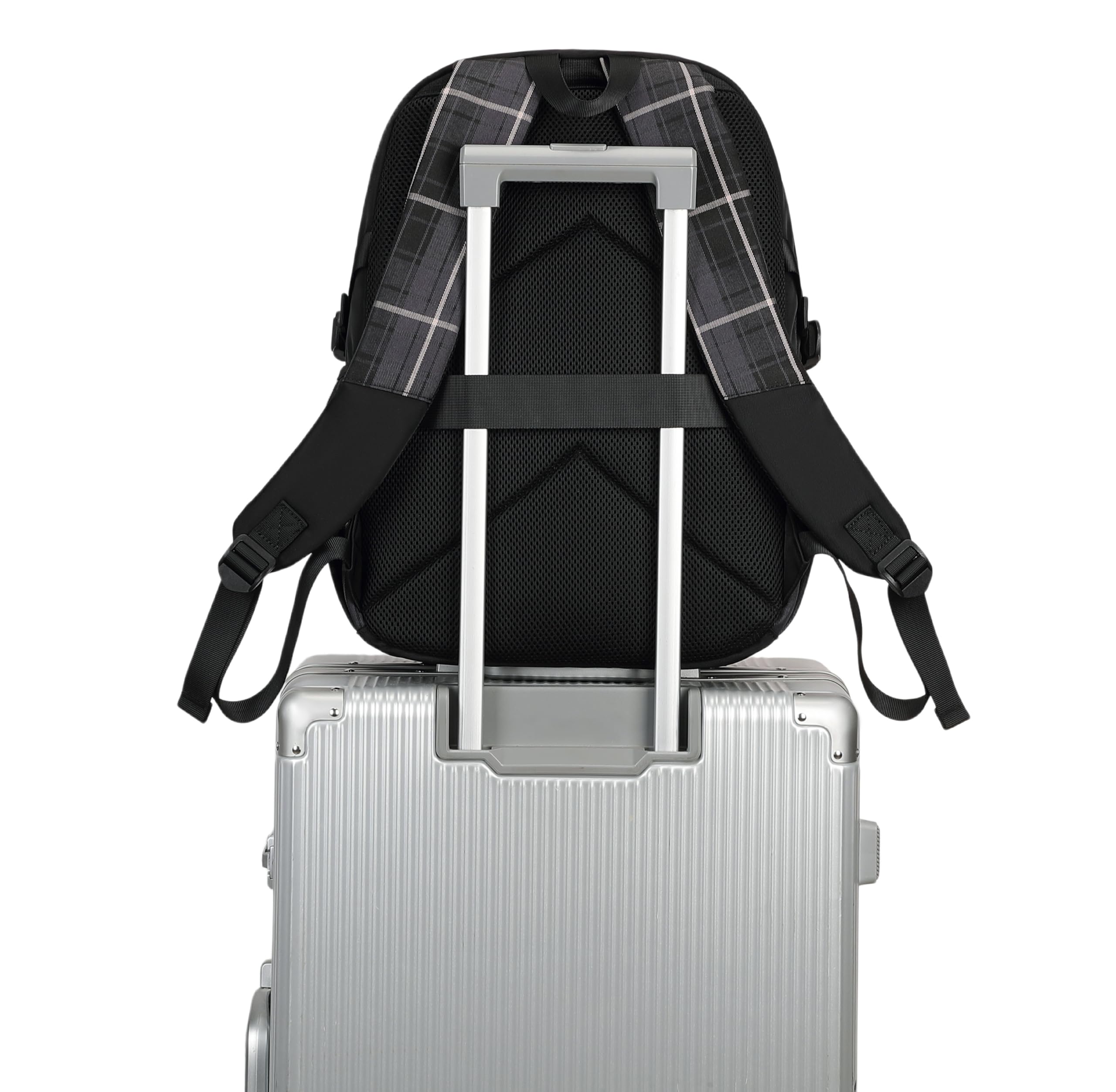 Schulrucksack, College-Rucksack für Mädchen, Teenager-Mädchen, Schultasche, Freizeit-Rucksack Schwarz
