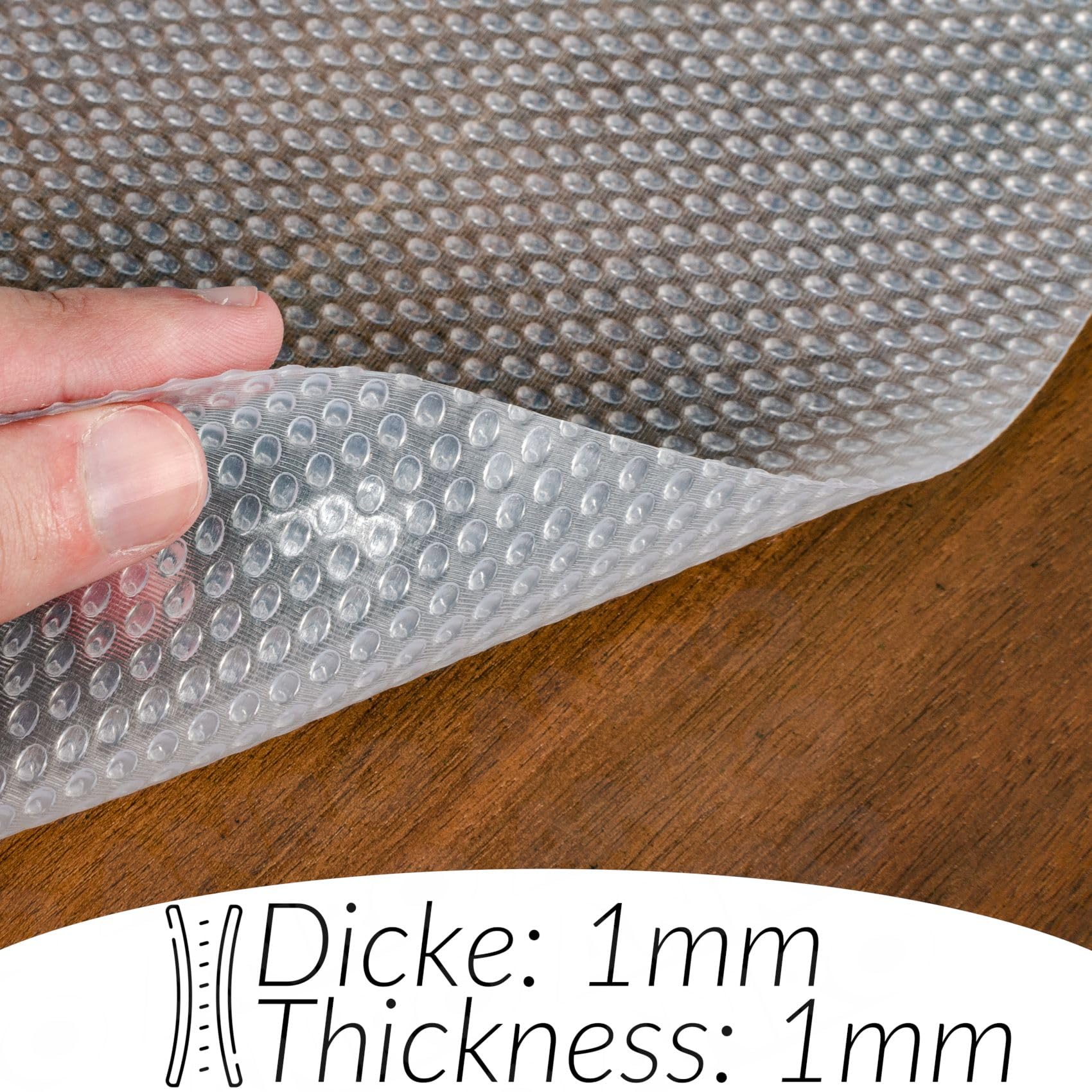 Tappetino Antiscivolo EVA Trasparente - 45x120 Cm, Ritagliabile Per Cassetti - Foto 6