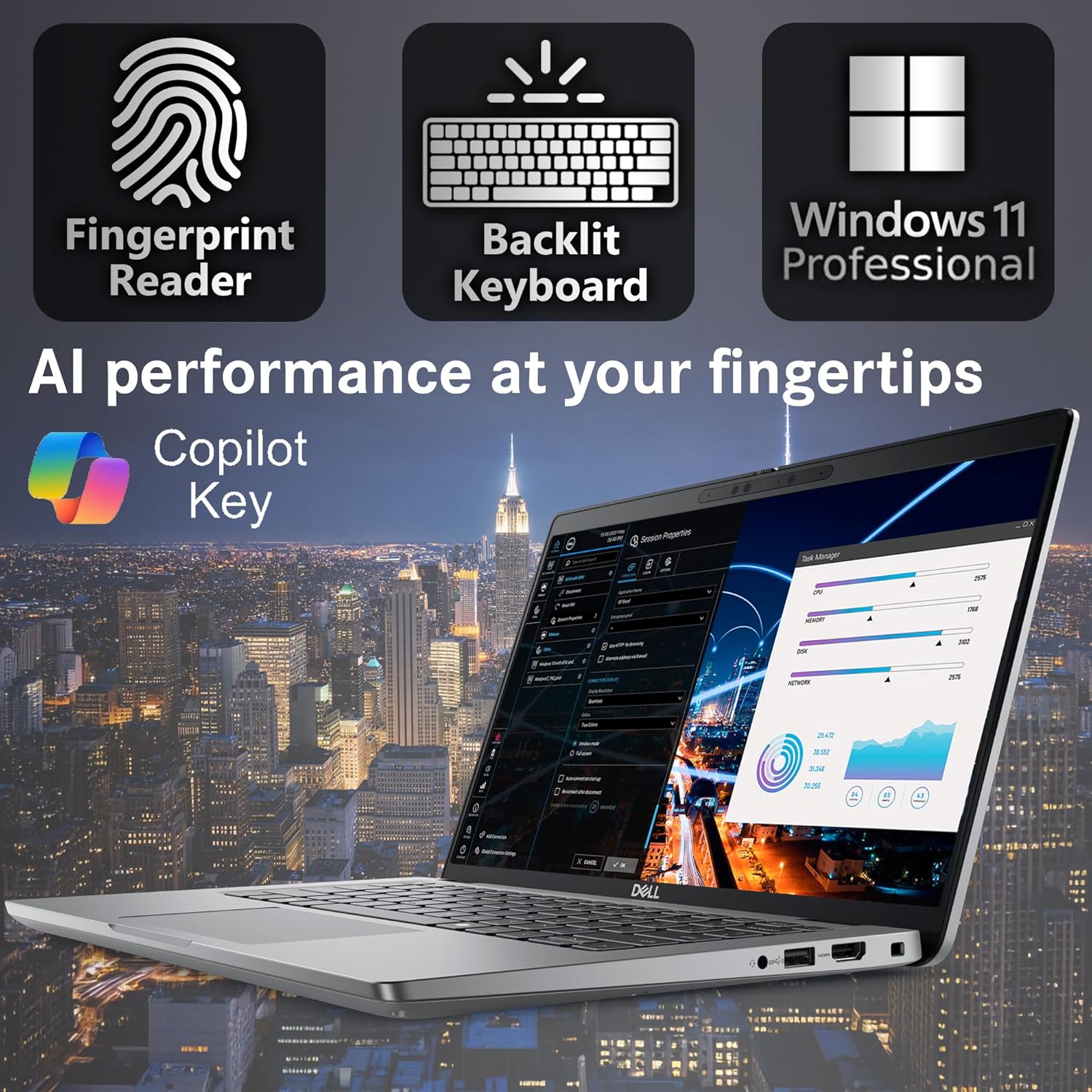 Dell Latitude 5450 AI Business Laptop FHD 14 Touchscreen, N VIDIA RTX 2050 Graphics, Intel Ultra 7 165H, oemgenuine Customized Laptop, 16GB / 32GB / 64GB RAM, 512GB / 1TB / 2TB SSD, WiFi 6, Win 11 Pro