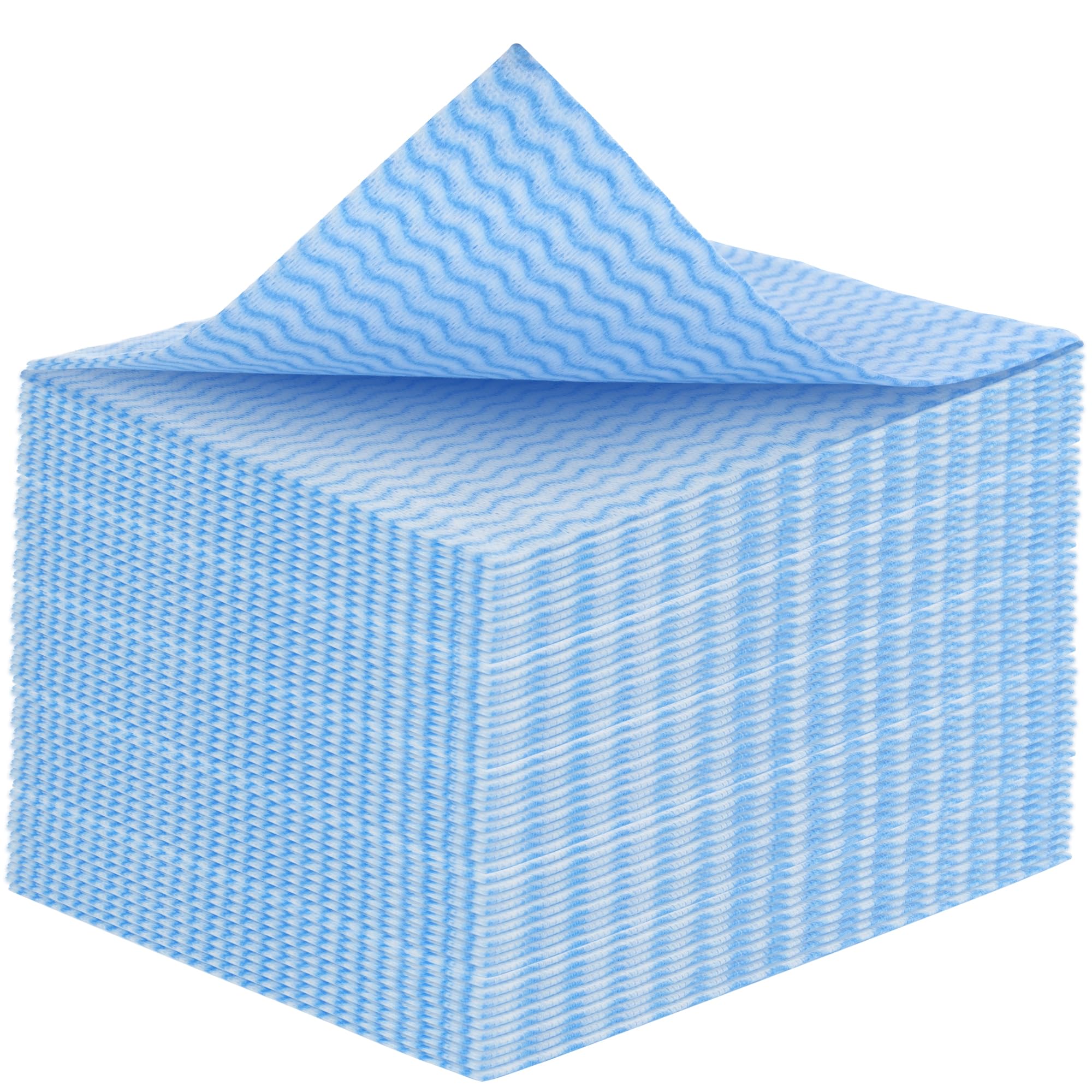 TRUSTIWIPE All Purpose Blue Cloths for Cleaning Kitchens, Bathrooms & General Use โ Pack of 50 (42 x 38cm) Gentle & Reusable, Absorbent, Fast Drying & Washable