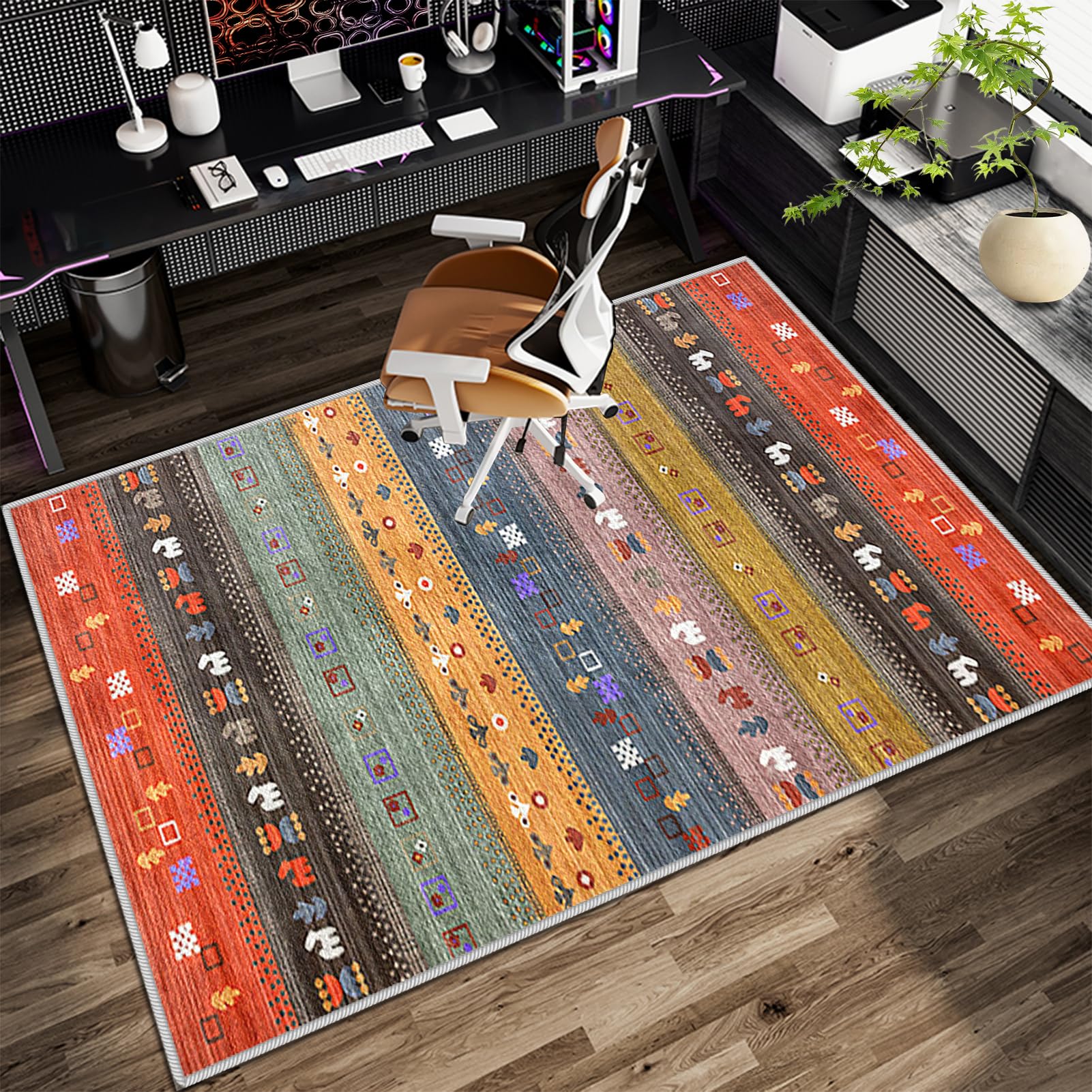 Alfombrilla Para Silla Gaming Grande Para Laminado Suelos Duros Concreto 100 x 150 cm Alfombra Para Silla De Escritorio Antideslizante Resistente Alfombra Protectora Suelo Silla Ruedas Pelo Corto
