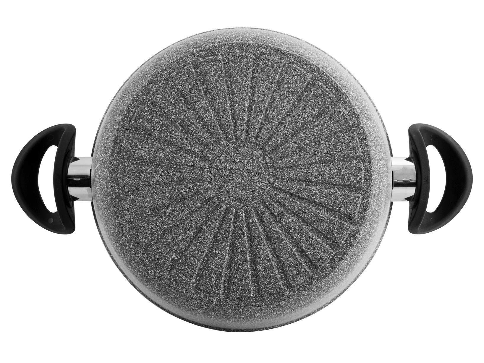 Ballarini Casseruola 2 Maniglie Cortina Granitium Induzione, 24 cm