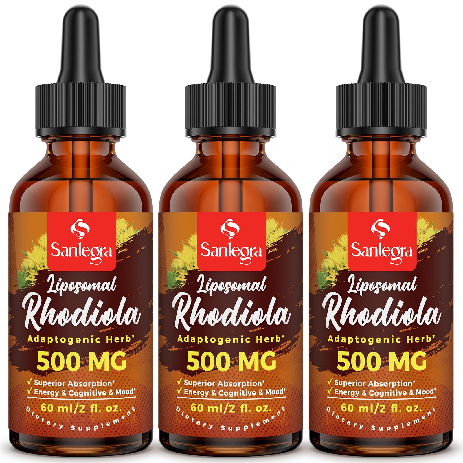 57,000 MG Liposomal Active Rhodiola Rosea Supplement, Rhodiola Root Extract, Liquid for High Absorption, Rhodiola Rosea Root Extract Tincture for Energy, Stress, Mood, Vegan, 180 ml