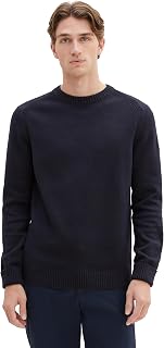 TOM TAILOR Herren 1038246 Basic Strick-Pullover aus Baumwolle (1er Pack)