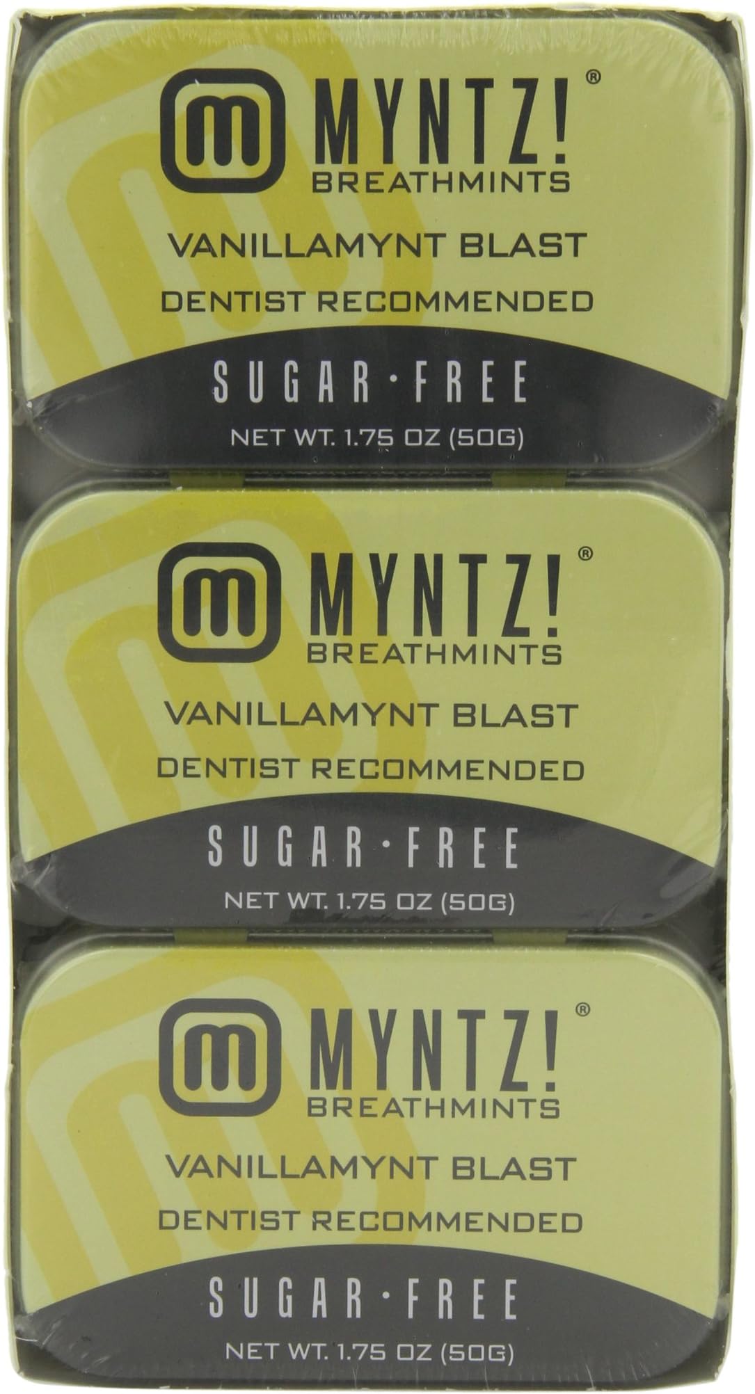 Myntz Vanillamynt Blast Breathmints, 1.75-Ounce Containers (Pack of 12)