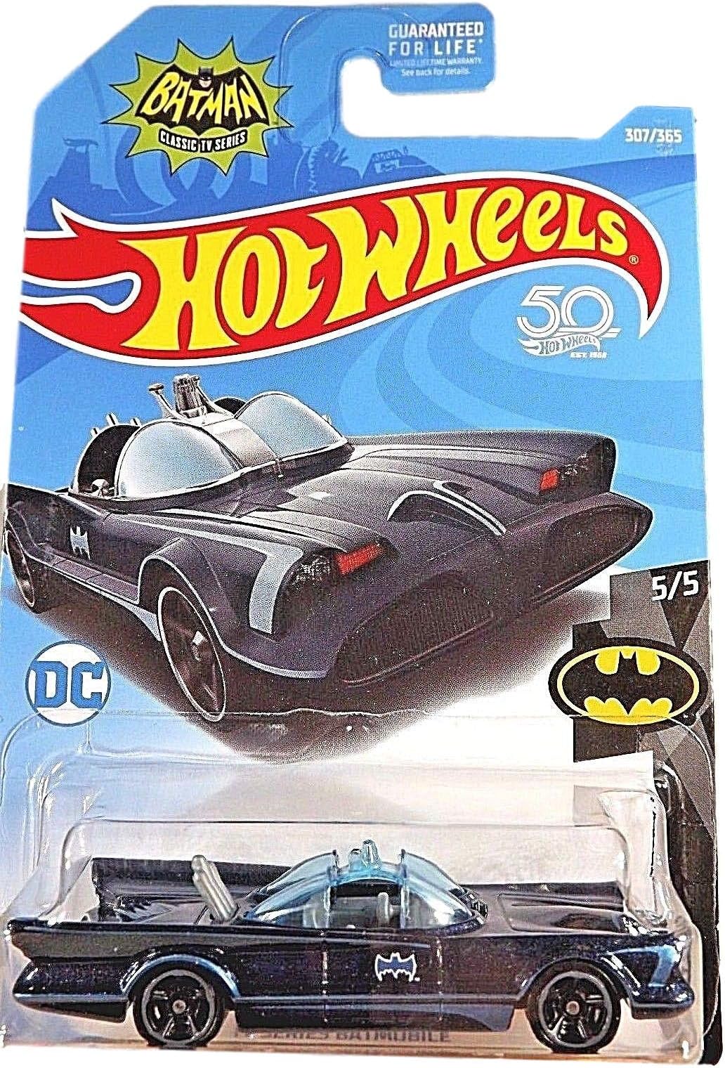 Batman 5/5, Black/Blue TV Series Batmobile 307/365 50TH Anniversary Card