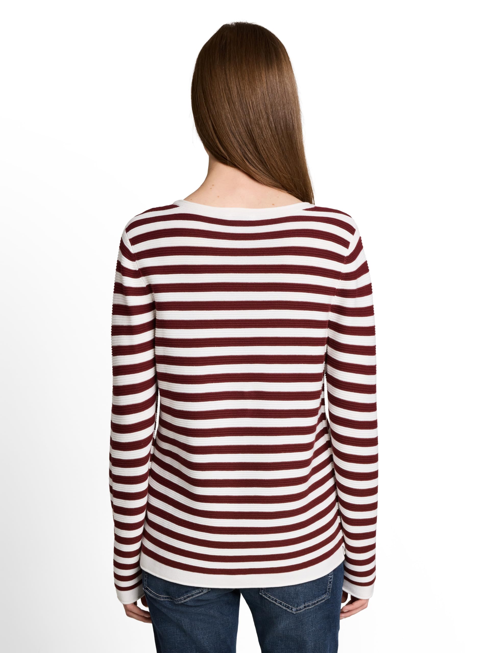 Tom Tailor Damen Strickpullover aus Bio-Baumwolle Strickpullover aus Bio-Baumwolle (1er Pack)