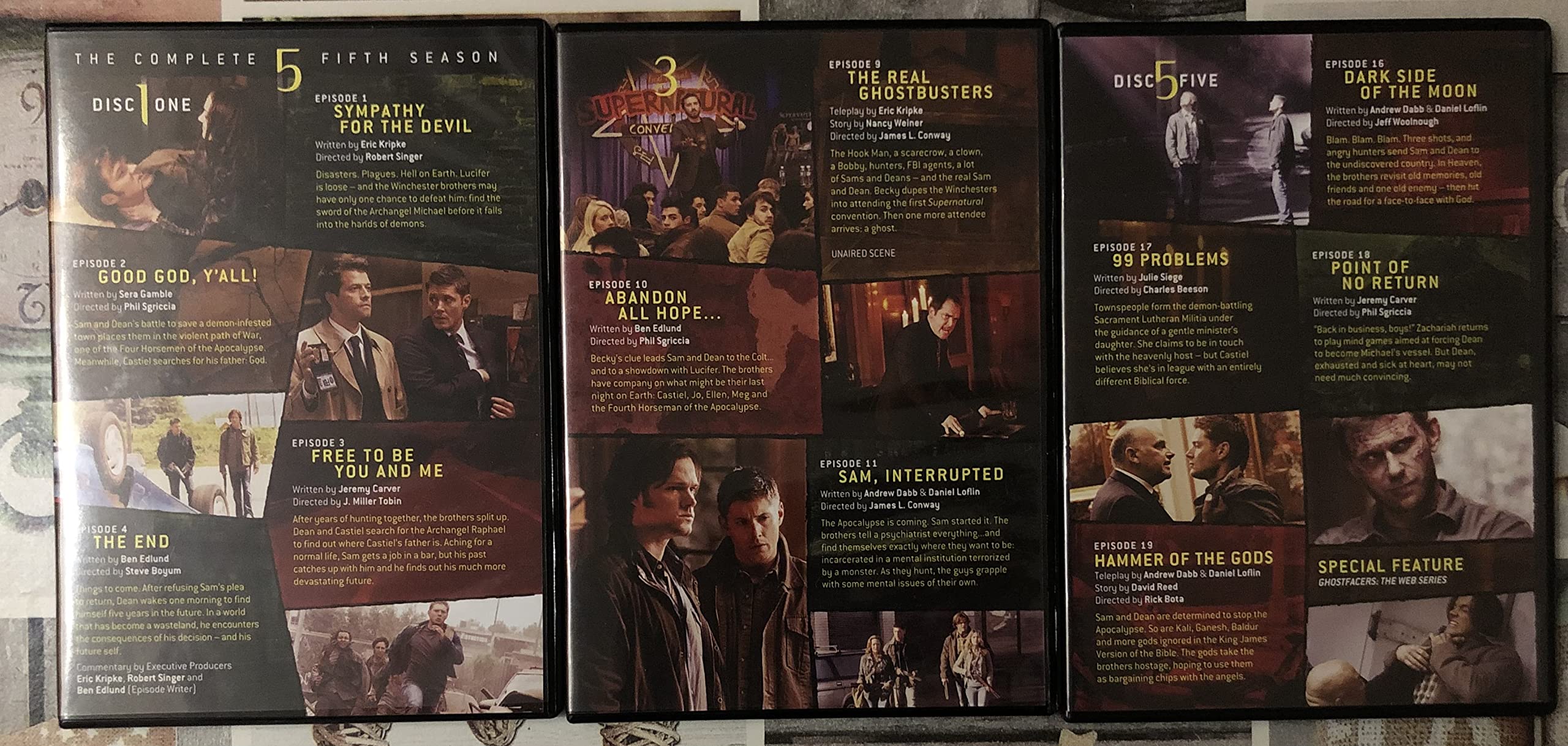 Supernatural Season 1-2-4-5-6-9 COMPLETE DVD ENGLISH