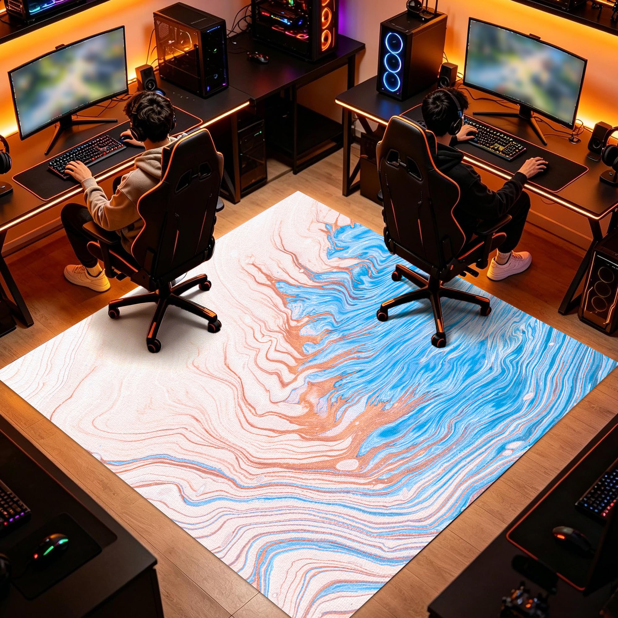 Tapis de Sol Bureau Gaming, Tapis protège-Sol Chaise Grand Tapis