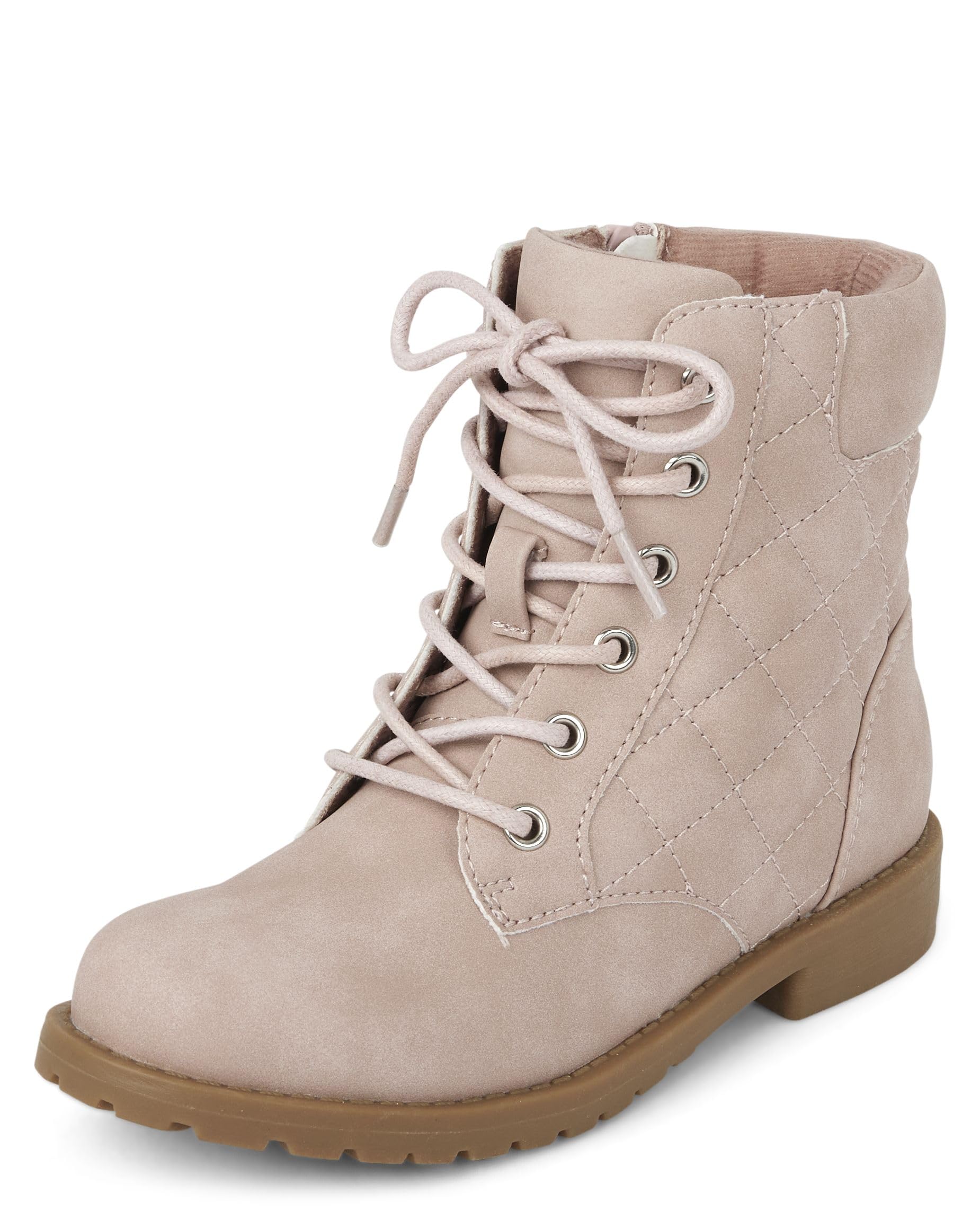 The Children's Place Girls' Lace Up Combat Boot