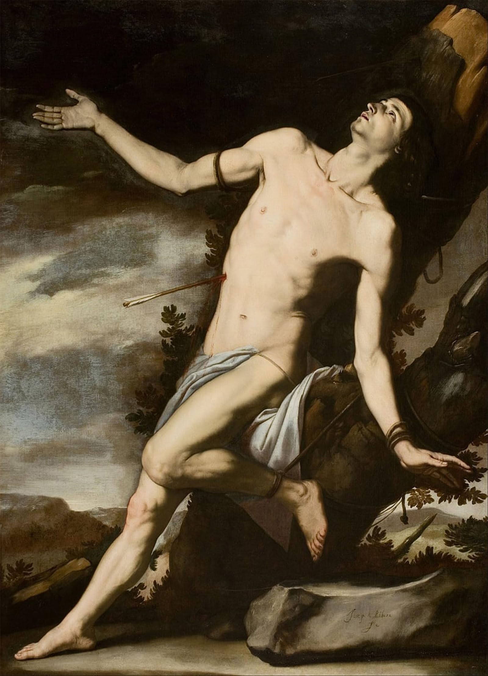 Toile Saint Jusepe De Ribera Grand Format 60x90cm pour Décoration Murale Salon - 5