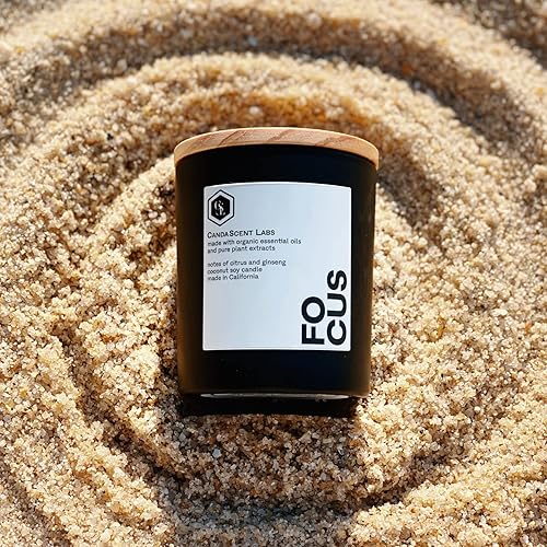 Miniatura 4 de Vela Wellness Candle Organic Citrus and Gingseng Focus de CandaScent Labs: 100% ingredientes botánicos, refrescante, lujosa y libre de sintéticos