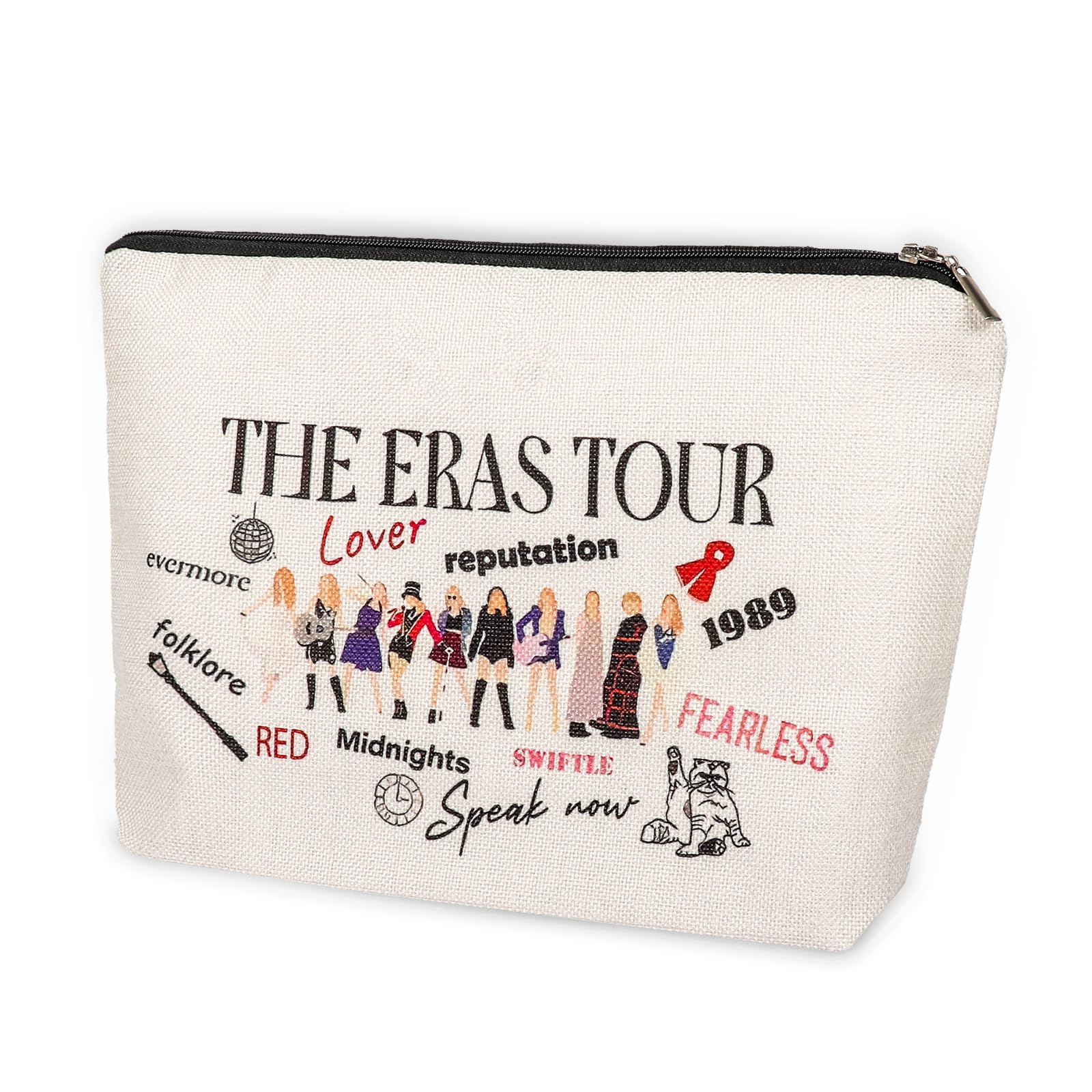 Small Fresh and Lovely Cosmetic Bag, Wallet Travel Cosmetic Bag Taylor Swift Makeup Bag Gifts for Women Sister Mum Music Lover Singer Fans Bride Bridesmaid Cosmetic Bag