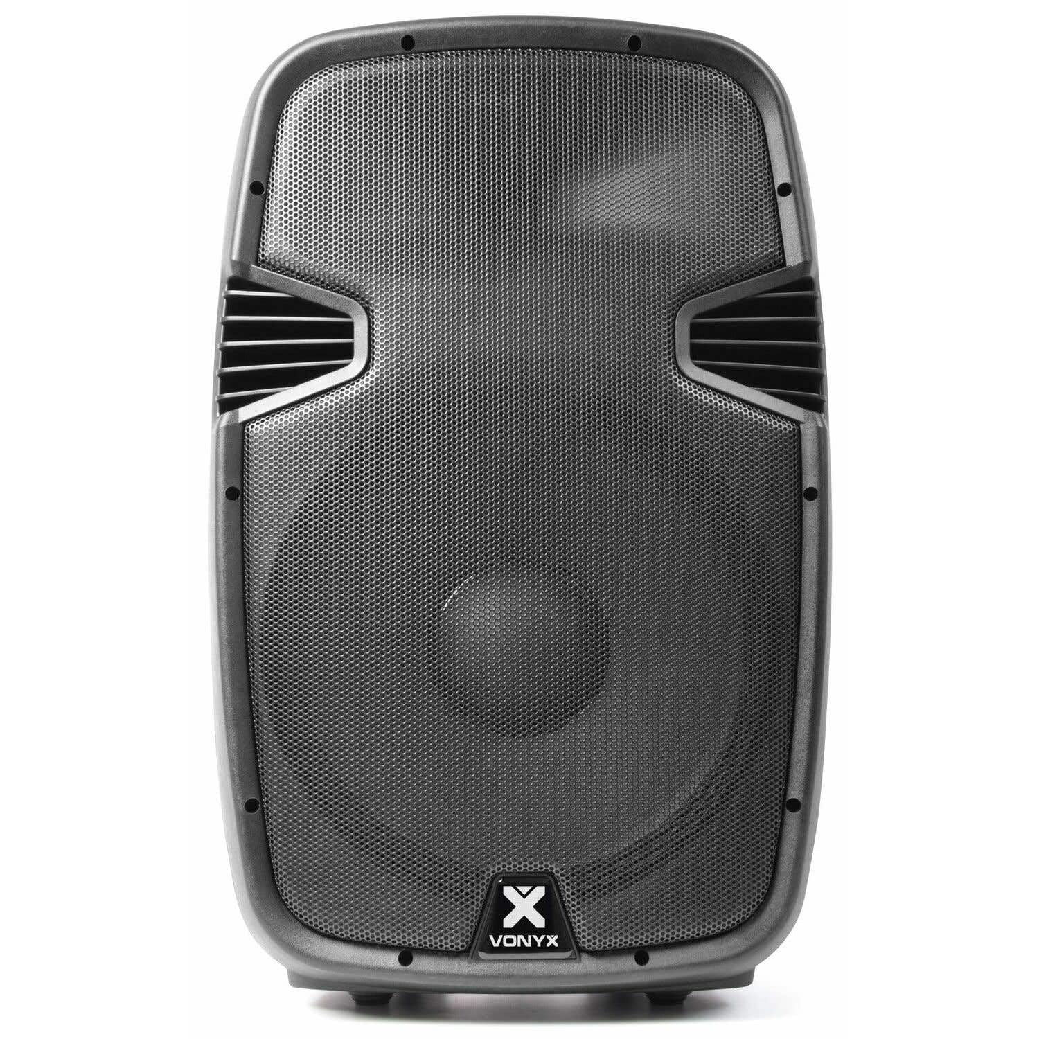 VONYX SPJ-1500ABT - Altoparlante attivo da 800 Watt con Bluetooth, altoparlante amplificato, audio professionale, alloggiamento in ABS solido, altoparlante mobile, woofer da 15 pollici, ingresso linea