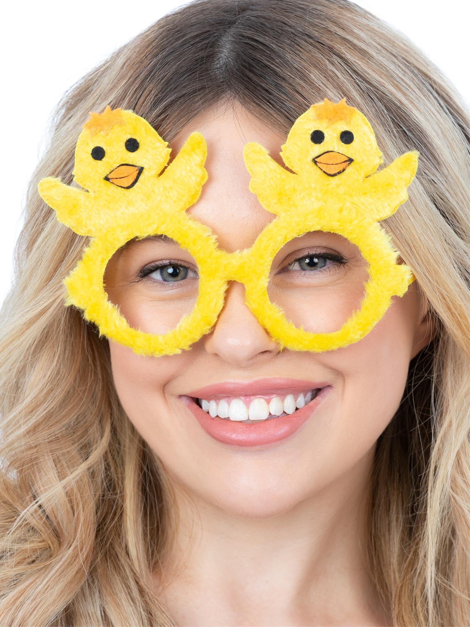 Smiffys Chick Glasses , Party Animals Fancy Dress, Animal Dress Up Accessories
