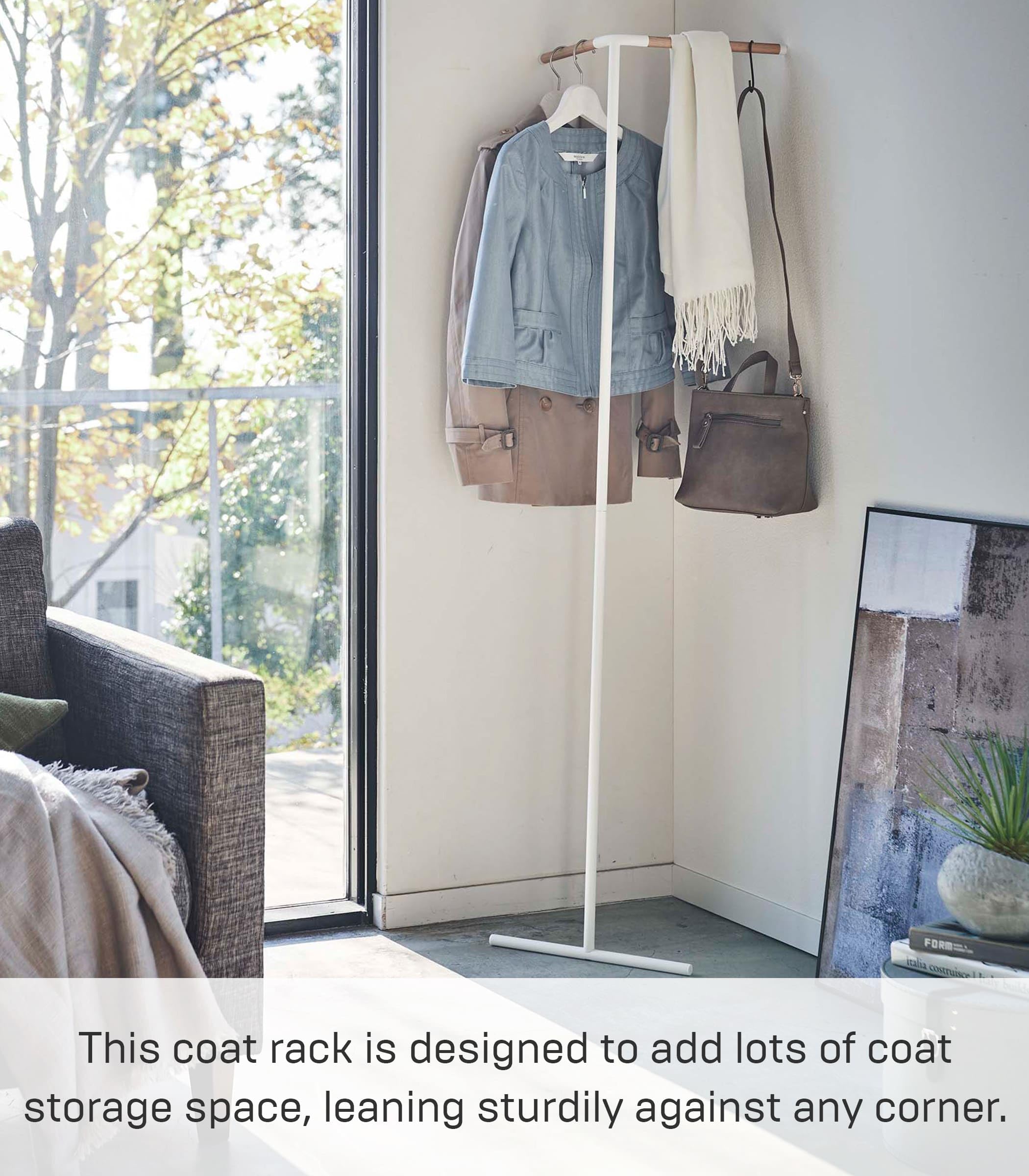 Amazon.com: Yamazaki Home Tower Freestanding Corner Coat Rack