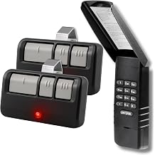 893LM 877LM Liftmaster Craftsman Chamberlain Universal Garage Door Opener Remote Black Keypad Bundle