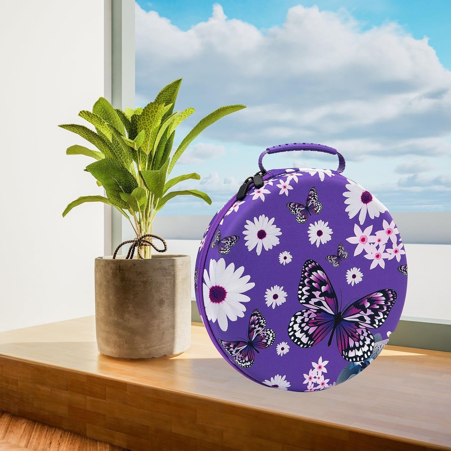 Diamond Art Painting Storage Containers Portable 60 Slots Bead Storage Case for DIY Art Crafts Painting Jewelry Beads Nail-Purple -Without Tools