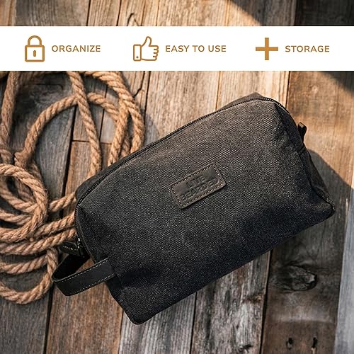 Miniatura 4 de Live Bearded Dopp Kit - Neceser de viaje duradero para hombres, afeitado, higiene, cuidado de la barba, artículos esenciales de viaje y bolsa de