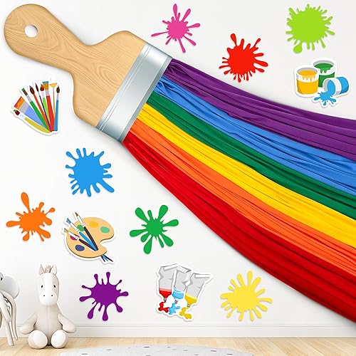 22 Pcs 3D Art Paint Classroom Wall Decoration Kit, DIY