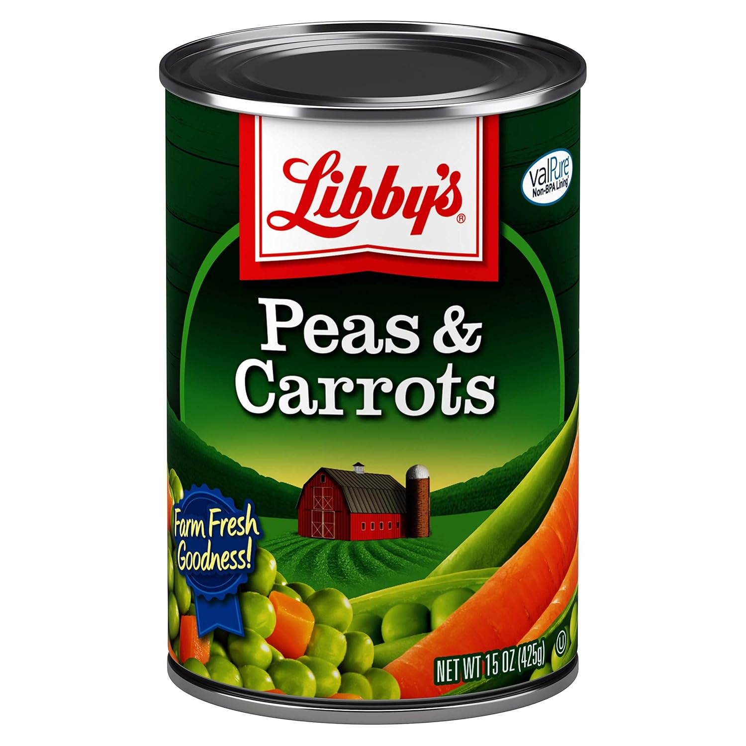 Libby's Peas & Carrots Cans, 15 Ounce (Pack of 12)