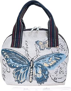 Canvas Top-Handle Bags for Women Tote Bag Travel Handbag Wallet Purse Light Small Purse Bag