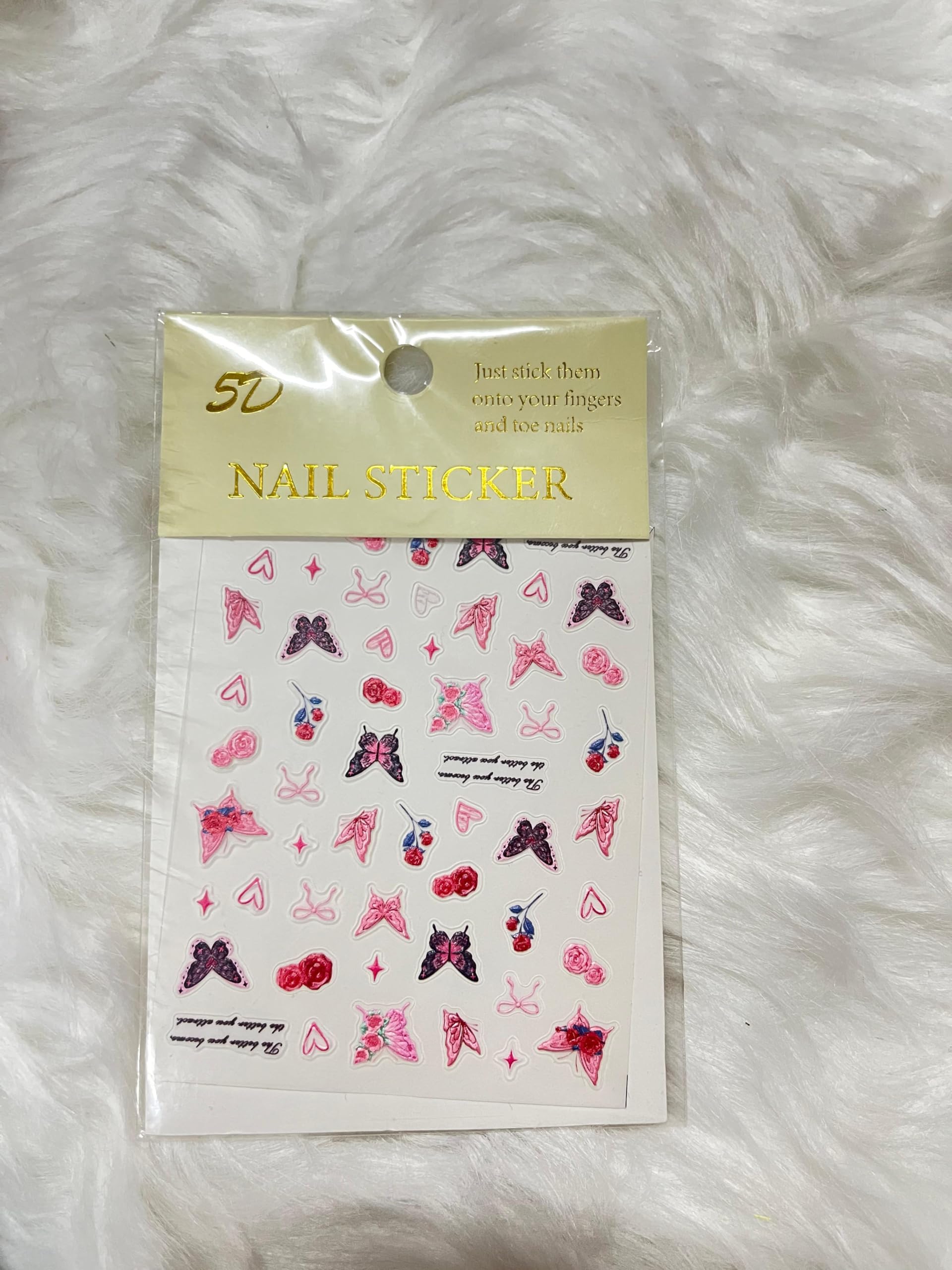 Nail Stickers Cute Bowknot Bowtie Adhesive Nail Art Decals Ribbon Line Knot Butterfly Knot Stickers for Nail Designs Bow Tie Nail Art Decorations for Women Accessories (Peach Purple Buttterfly)-image-39