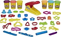 Play-Doh Fun Factory Deluxe Set: 31 Tools, 6 Large Cans, Animal Cutters & Roller - Kids Arts Crafts, Preschool Sensory Toys Ages 3+