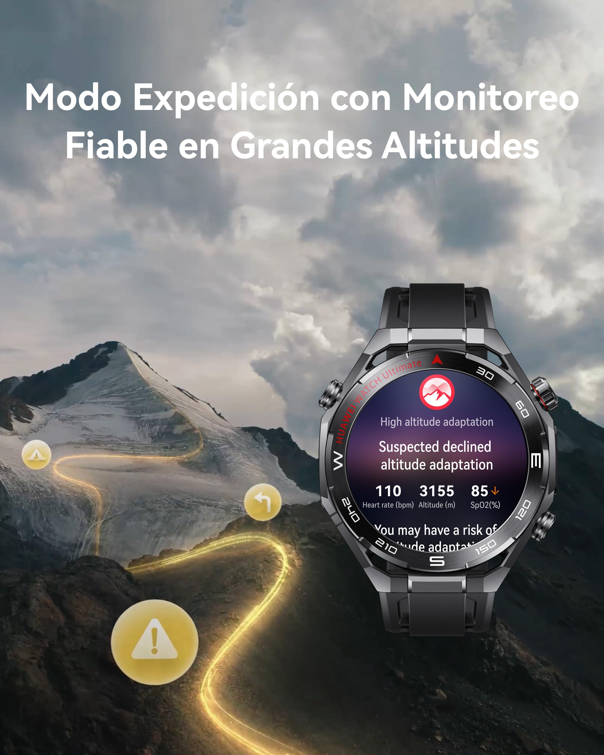 HUAWEI Watch Ultimate 2 Smartwatch, Prestaciones de Golf Profesional, Buceo de 150 Metros, Comunicación Subacuática Basada en Sonar, Tecnología Multi Sensor X-Tap, Llamadas eSIM sin Teléfono, Verde