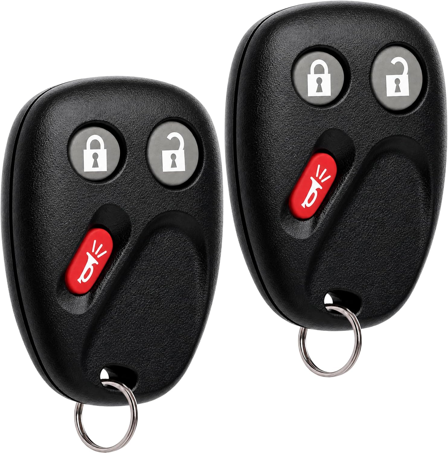 Key Fob Keyless Entry Remote fits 2003-2006 Chevy Tahoe Suburban Silverado Avalanche Equinox SSR/GMC Sierra Yukon/Cadillac Escalade/Hummer H2 / Pontiac Torrent/Saturn Vue (LHJ011), Set of 2