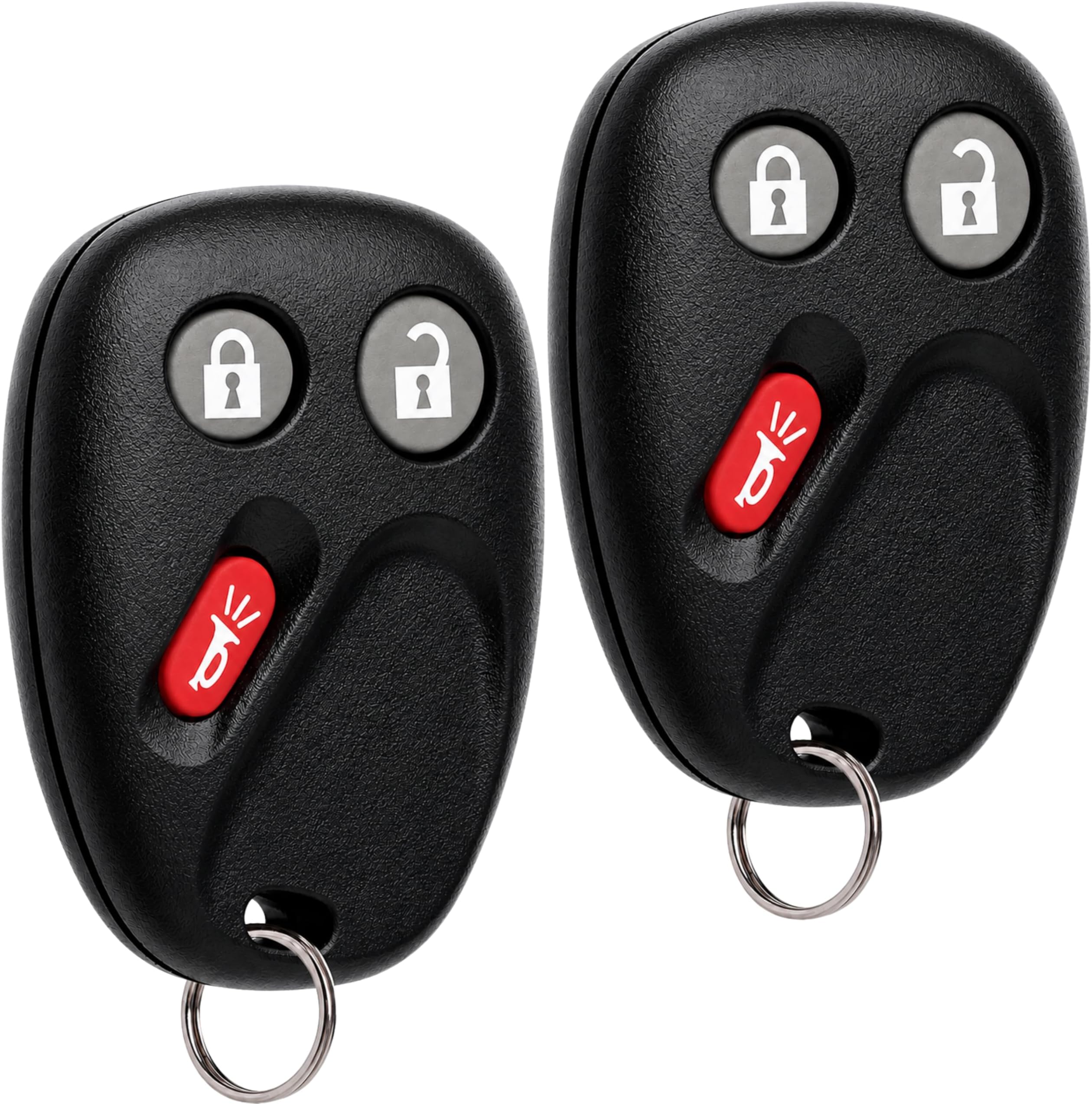 Key Fob Keyless Entry Remote fits 2003-2006 Chevy Tahoe Suburban Silverado Avalanche Equinox SSR/GMC Sierra Yukon/Cadillac Escalade/Hummer H2 / Pontiac Torrent/Saturn Vue (LHJ011), Set of 2