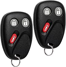 Key Fob Keyless Entry Remote fits 2003-2006 Chevy Tahoe Suburban Silverado Avalanche Equinox SSR/GMC Sierra Yukon/Cadillac Escalade/Hummer H2 / Pontiac Torrent/Saturn Vue (LHJ011), Set of 2