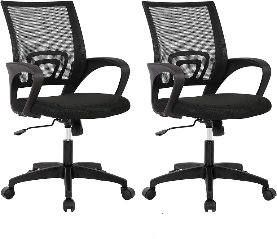 Amazon.com: BestOffice | Ergonomic Office Chair | Mid-Back Swivel