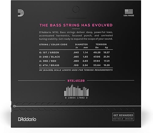 Miniatura 2 de DAddario Cuerdas de guitarra de bajo de níquel NYXL