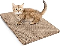 Roadtofree Double-Sided Cardboard Cat Scratcher with Catnip - Eco-Friendly Scratching Pad for Indoor Cats, Protects Furniture (1 Pack)