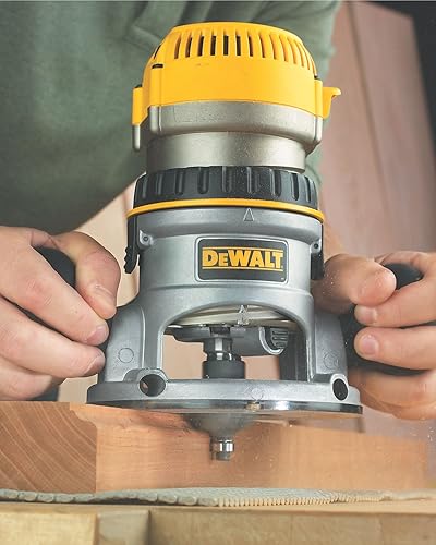 Miniatura 2 de DEWALT Router, velocidad variable, base fija, 2-14 HP (DW618K) , amarillo