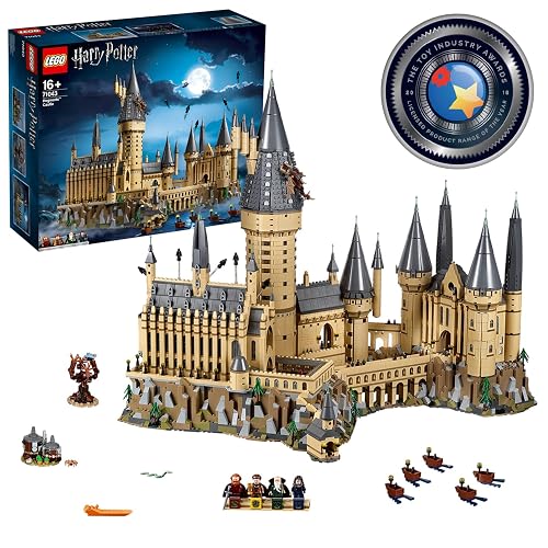 LEGO Harry Potter Hogwarts Castle Model, Big Collectable Set with the Great Hall, Sword of Gryffindor & Chamber of Secrets, Wizarding World Gift Idea for Fans 71043 - Single