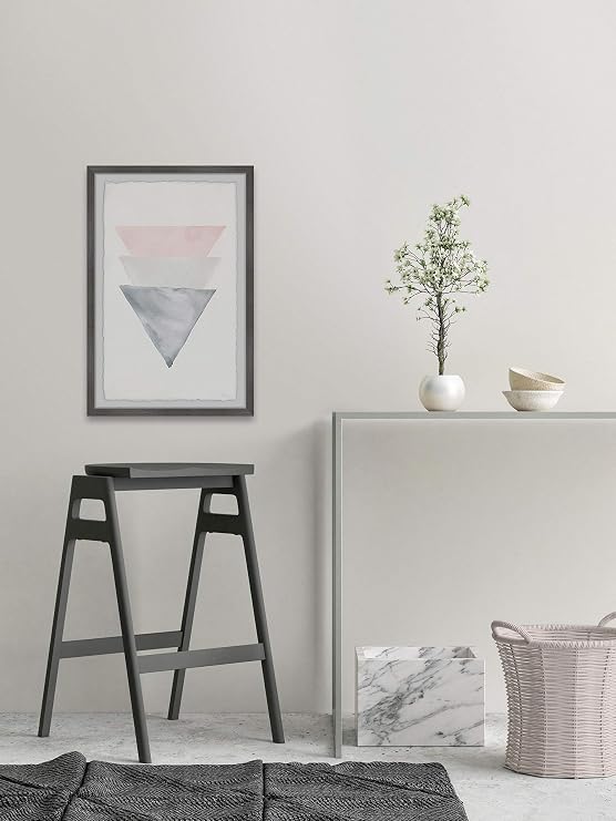 Parvez Taj Triple Cones Framed Painting Print 24 X 36