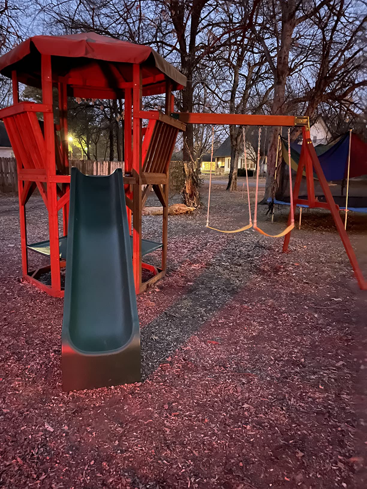 72/mo Finance KidKraft Jungle Journey Wooden Outdoor Swing Set